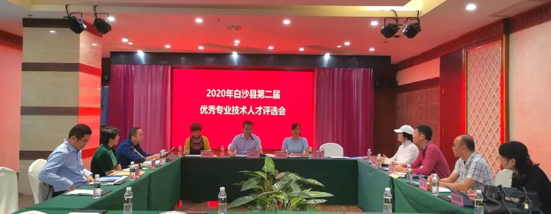 白沙县召开2020年第二届优秀专业技术人才评选会1